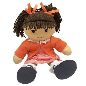 Personal Creations 15" Plush Soft Rag Doll Personalized ''Addison" Brown Hair